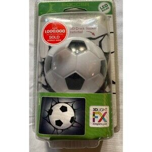 3D FX Deco Light Soccer Ball w/ “crack” Sticker
